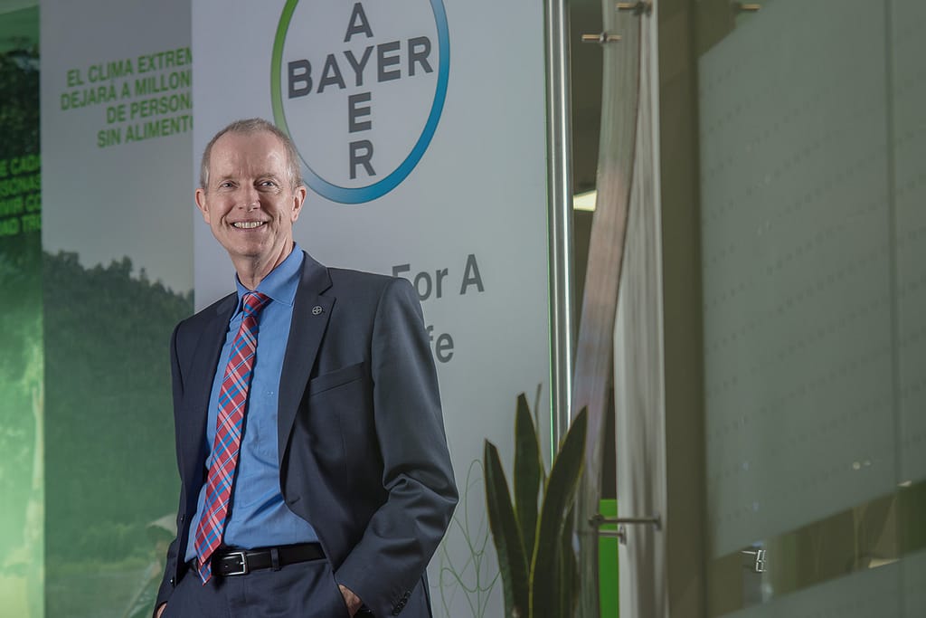 Retrato corporativo en Bogotá, presidente de Bayer Américas en Colombia